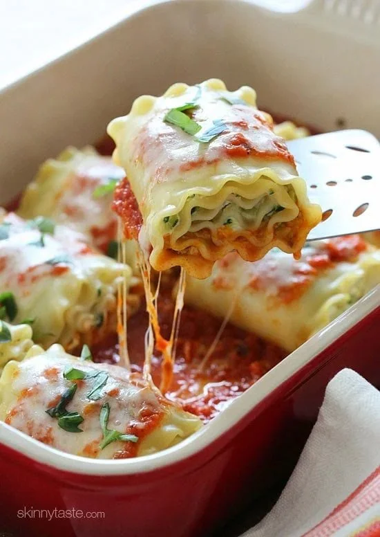 Triple Cheese Zucchini Lasagna Rolls
