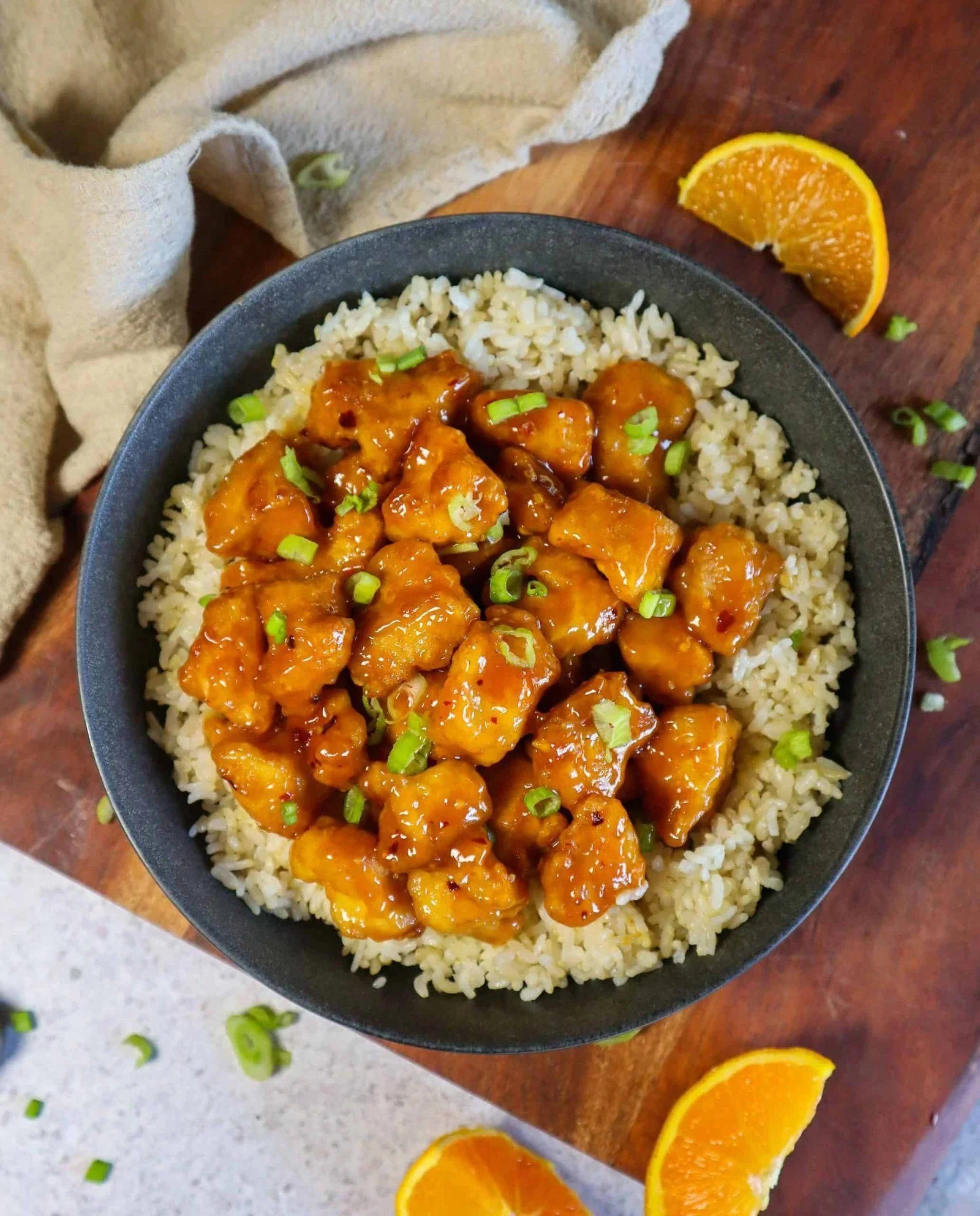 Vegan Orange Chicken with Tofu
