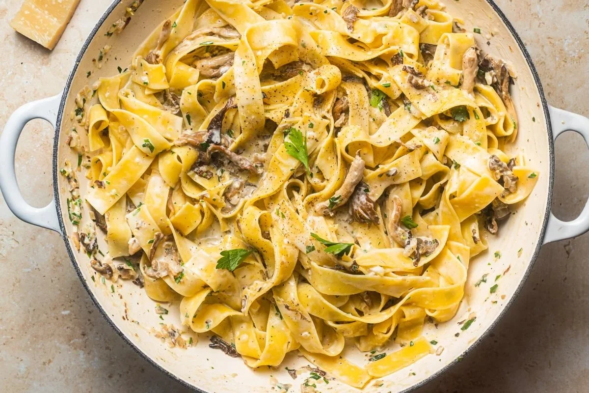Velvety Mushroom Pappardelle