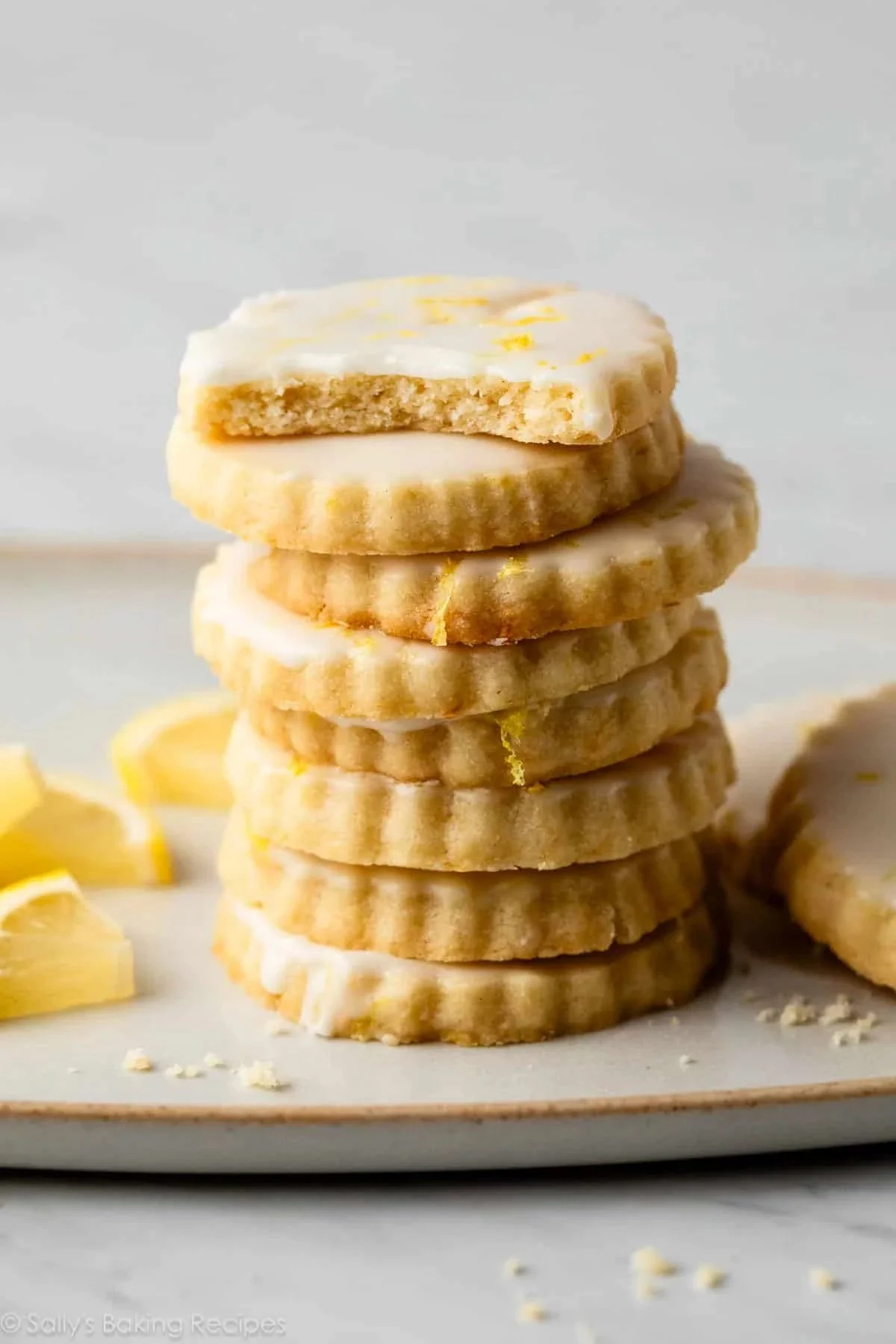 Zesty Lemon Shortbread Cookies